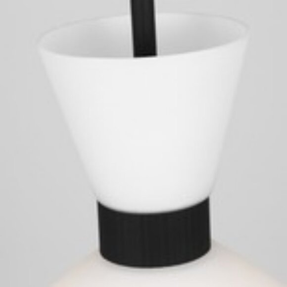 New Visual Comfort Belcarra Medium Pendant Midnight Black Drew Jonathan - Picture 2 of 5